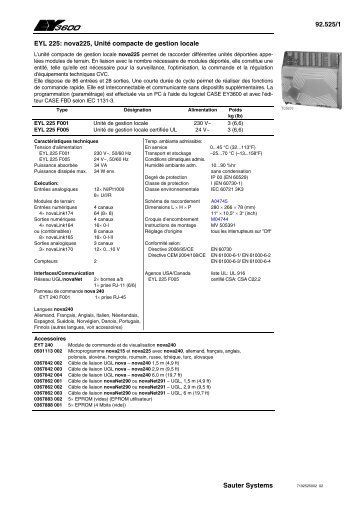 EYL 225 - Sauter Building Control Schweiz AG