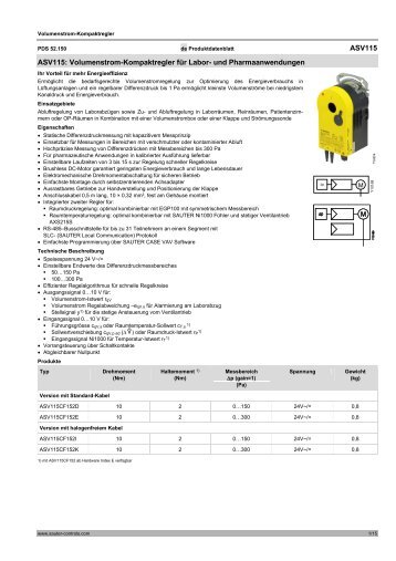 Volumenstrom-Kompaktregler fÃ¼r Labor- und Pharmaanwendungen