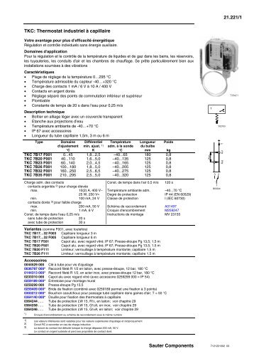 Thermostat industriel Ã  capillaire - sauter-controls.com sauter ...