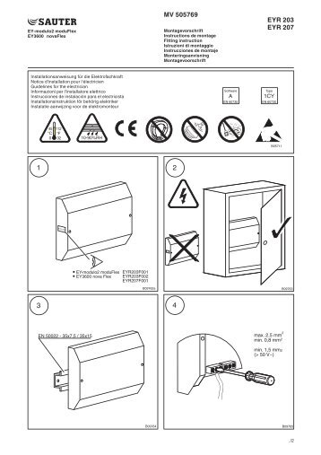 MV 505769 EYR 203 EYR 207 - sauter-controls.com sauter-controls ...