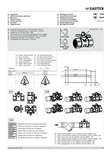 VKR BKR - sauter-controls.com sauter-controls.com