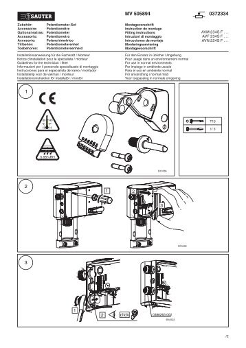 MV 505894 - sauter-controls.com sauter-controls.com