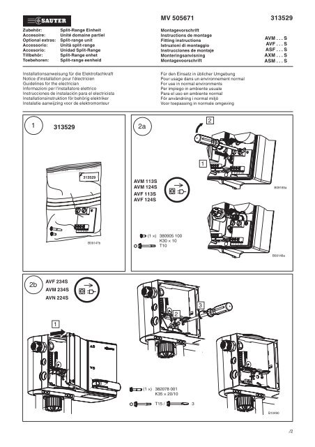 1 2a 2b - sauter-controls.com sauter-controls.com