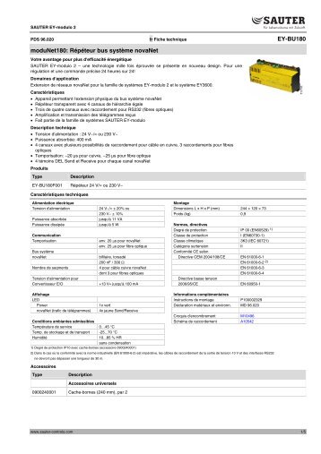 EY-BU180 moduNet180: Répéteur bus système novaNet - sauter