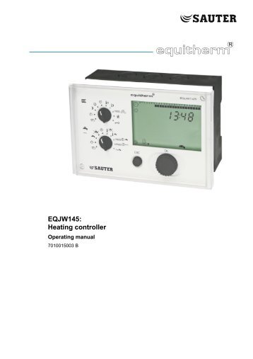 EQJW145: Heating controller - sauter-controls.com sauter-controls ...