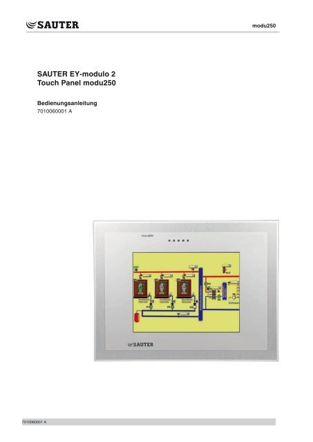 SAUTER EY-modulo 2 Touch Panel modu250 - sauter-controls.com ...