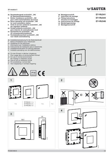 EY-RU341 EY-RU344 EY-RU346 1 2 IP30 - sauter-controls.com ...