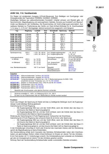 AVM104F120 - Sauter