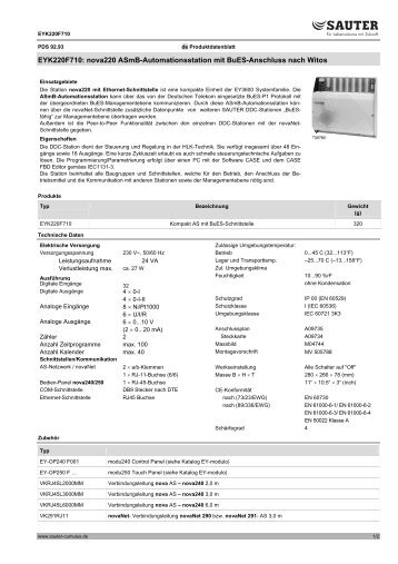 EYK220F710 - Sauter Cumulus GmbH