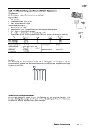 Technisches Datenblatt - Sauter Cumulus GmbH
