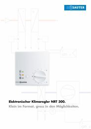 Elektronischer Klimaregler NRT 300 - sauter-controls.com sauter ...