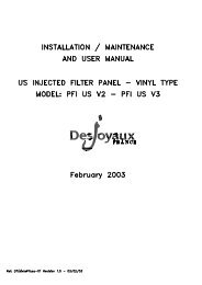 PFI 180 Installation Instructions - Desjoyaux Pools USA