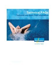 Technical FAQs - Desjoyaux Pools USA