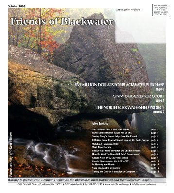 October 2008 - Friends of Blackwater Canyon