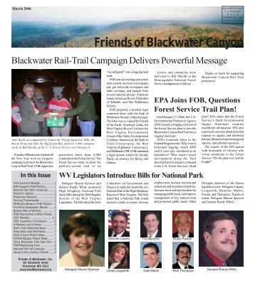 Newsletter-Feb 2006-Tabloid - Friends of Blackwater Canyon