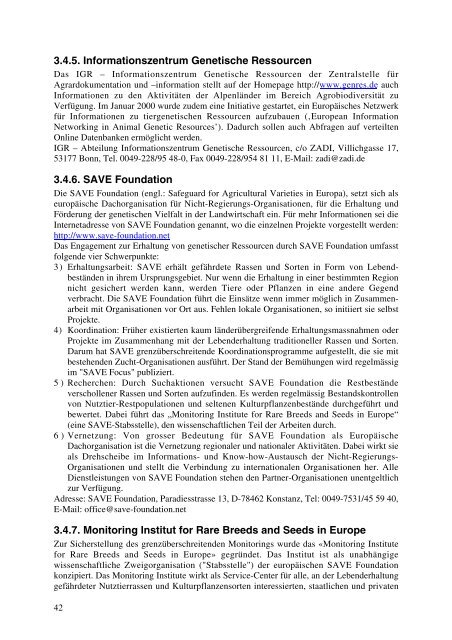 Volltext deutsch - Safeguard for Agricultural Varieties in Europe