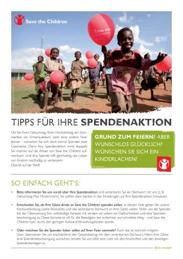 Ausführliches Informationsblatt zum Download ... - Save the Children