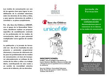 Triptico Jornadas Def - Save the Children