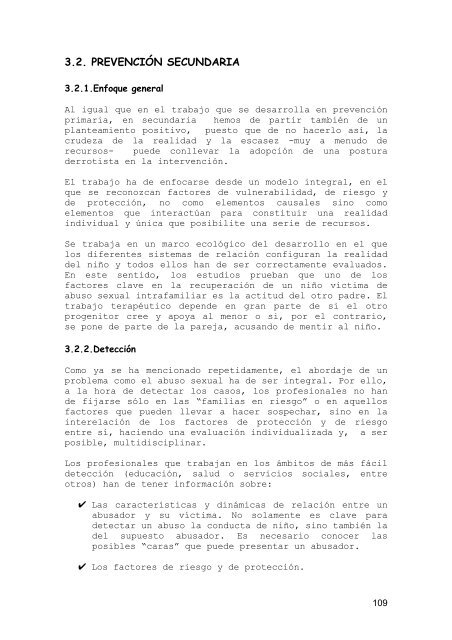 Abuso sexual infantil: Manual de formaciÃ³n para profesionales - Amuvi