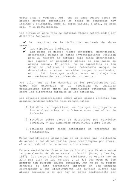 Abuso sexual infantil: Manual de formaciÃ³n para profesionales - Amuvi