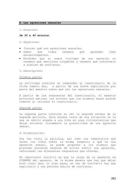 Abuso sexual infantil: Manual de formaciÃ³n para profesionales - Amuvi