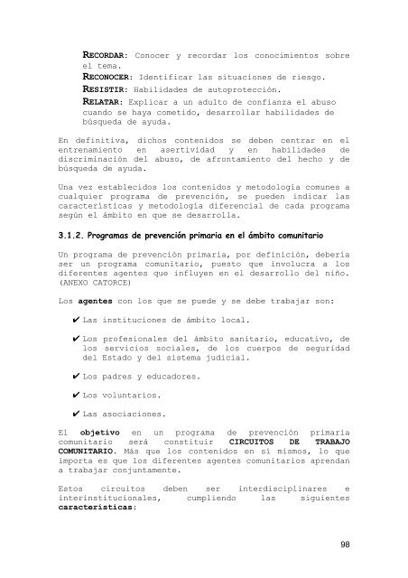 Abuso sexual infantil: Manual de formaciÃ³n para profesionales - Amuvi