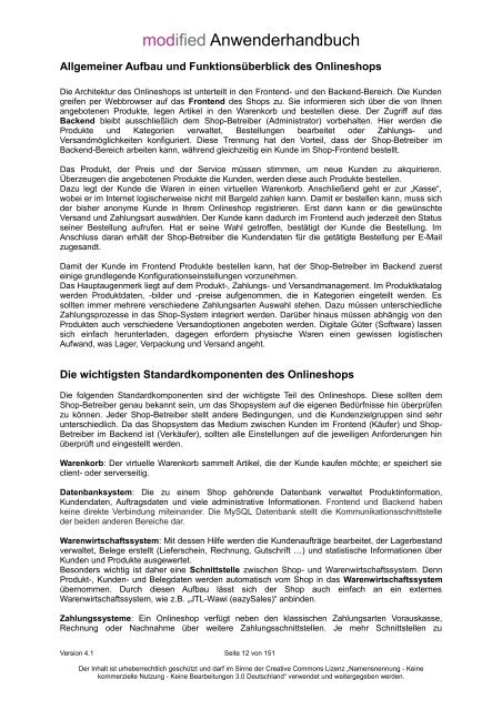 Download Anwenderhandbuch 4.1 - modified eCommerce ...