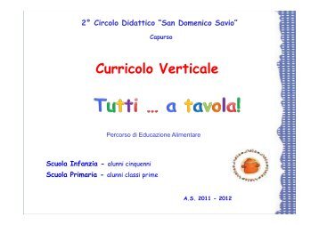 Curricolo - Istituto Comprensivo San Domenico Savio di Capurso