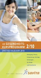 gesundheits- kursprogramm - savita GmbH