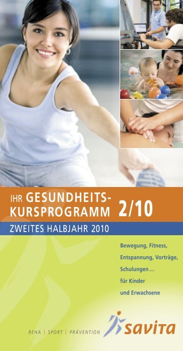 gesundheits- kursprogramm - savita GmbH