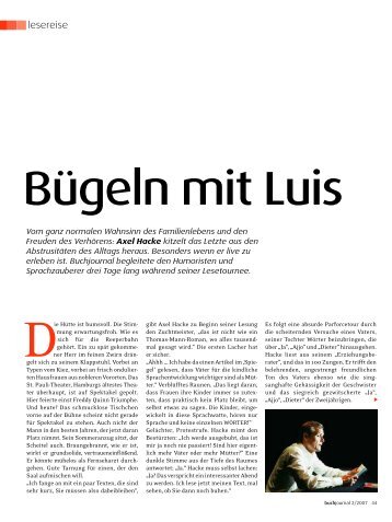 Bügeln mit Luis - Bert Bresgen