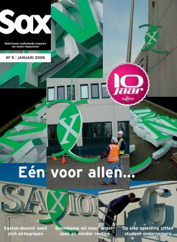 EÃƒÂ©n voor allenÃ¢Â€Â¦ - Sax.nu