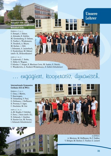 Elternmagazin Schuljahr 2013/2014 - Saxony International School