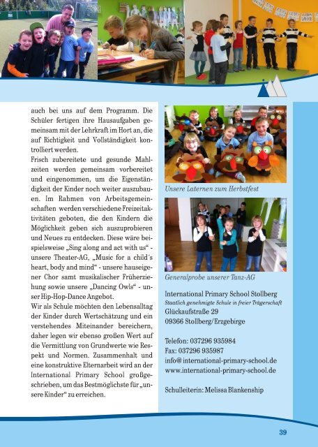 Elternmagazin Schuljahr 2013/2014 - Saxony International School