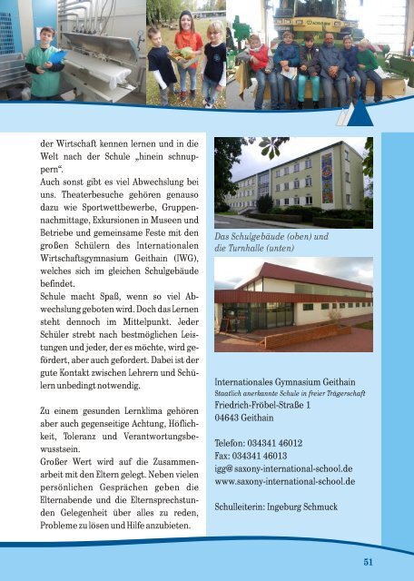 Elternmagazin Schuljahr 2013/2014 - Saxony International School