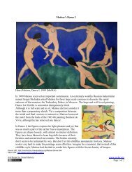 Matisse's Dance I Henri Matisse, Dance I, 1909 (MoMA ... - Saylor.org