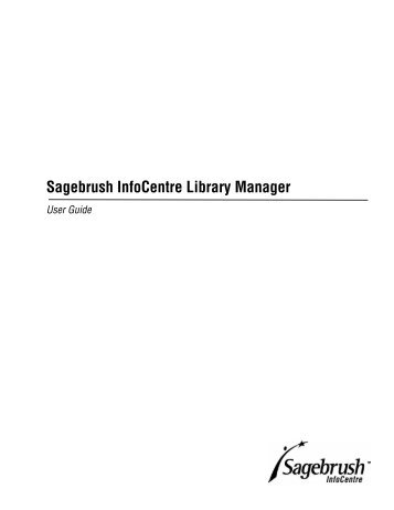 Sagebrush InfoCentre Library Manager - Sayre Area School District