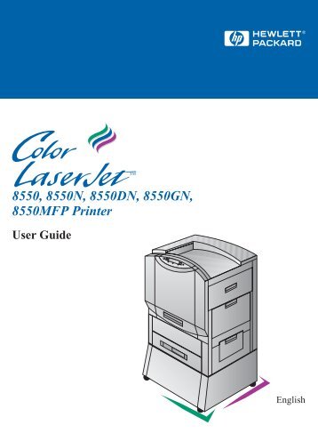 8550, 8550N, 8550DN, 8550GN, 8550MFP Printer