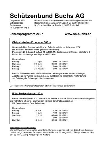 SchÃƒÂ¼tzenbund Buchs AG