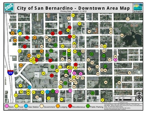 Downtown Area Map - San Bernardino Superior Court