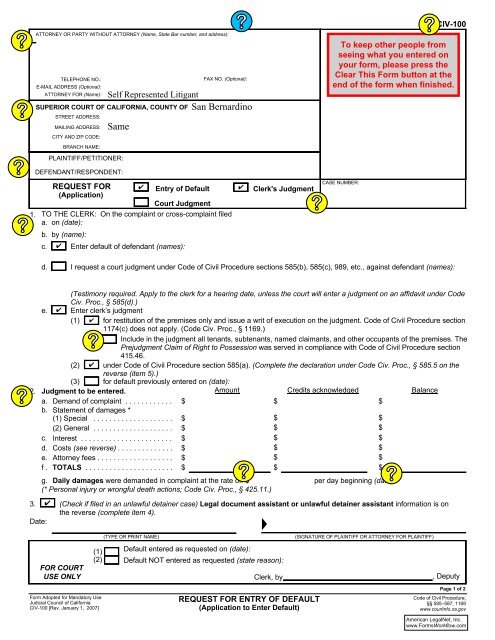 San Bernardino Same San Bernardino Superior Court San Bernardino Same San Bernardino Superior Court