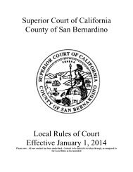 CHAPTER 3 - San Bernardino Superior Court