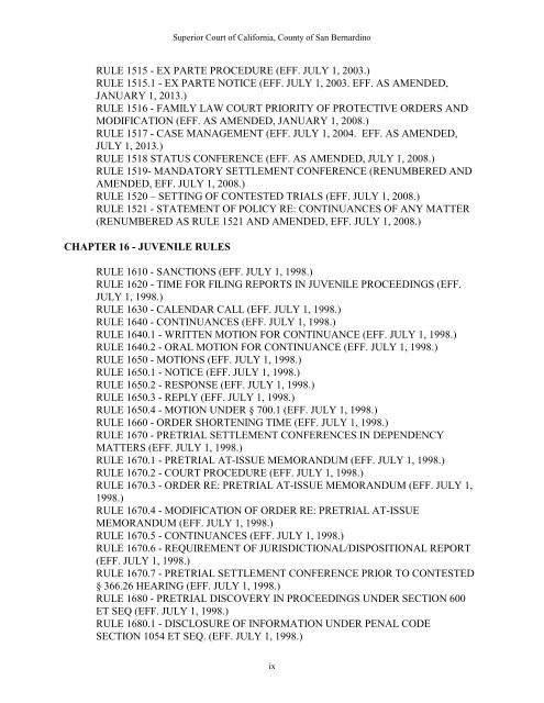 CHAPTER 3 - San Bernardino Superior Court