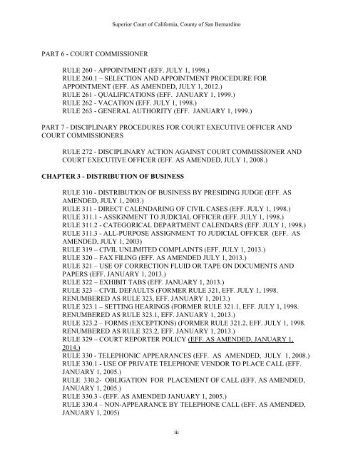 CHAPTER 3 - San Bernardino Superior Court