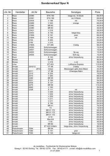 Spur N - SB-Modellbau