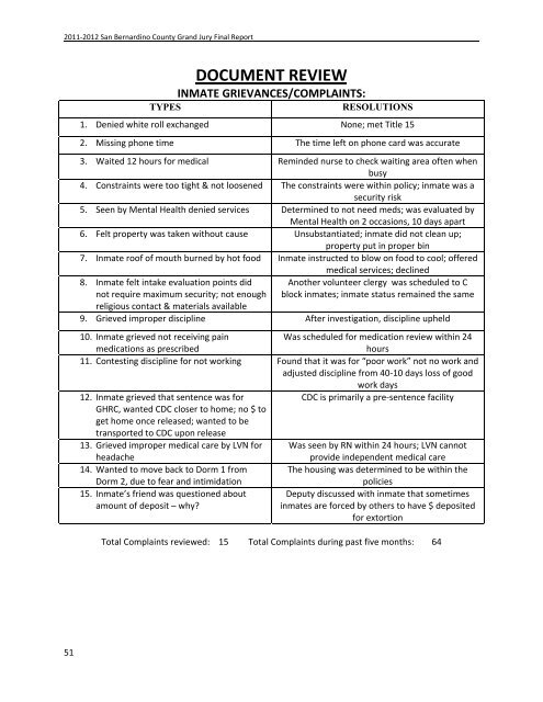 FINAL REPORT - San Bernardino Superior Court