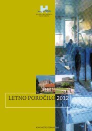 LETNO POROÃ„ÂŒILO 2012 - SploÃ…Â¡na bolniÃ…Â¡nica Novo mesto