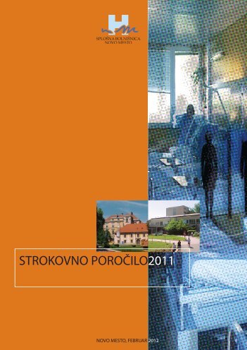 STROKOVNO POROÃ„ÂŒILO2011 - SploÃ…Â¡na bolniÃ…Â¡nica Novo mesto