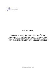 KATALOG - SploÃ…Â¡na bolniÃ…Â¡nica Novo mesto