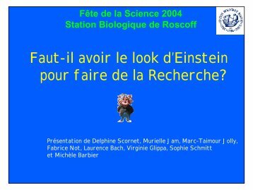 Faut-il avoir le look d'Einstein pour faire de la Recherche? - Station ...